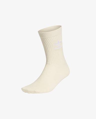 adidas Originals No-Dye Cuff Crew Ponožky Béžová