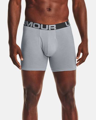 Under Armour UA Charged Cotton 6in Boxerky 3 ks Šedá