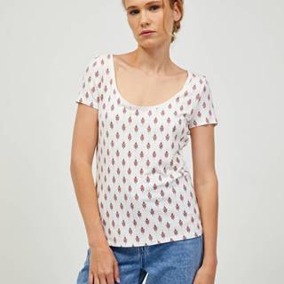 Ružovo-krémové vzorované tričko ORSAY