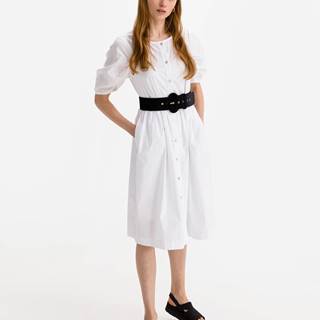 Košeľové šaty pre ženy  - biela