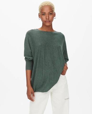 Zelený ľahký melírovaný sveter ONLY Alona