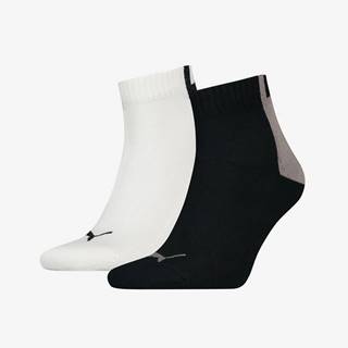 Sada dvoch párov pánskych ponožiek v bielej a čiernej farbe