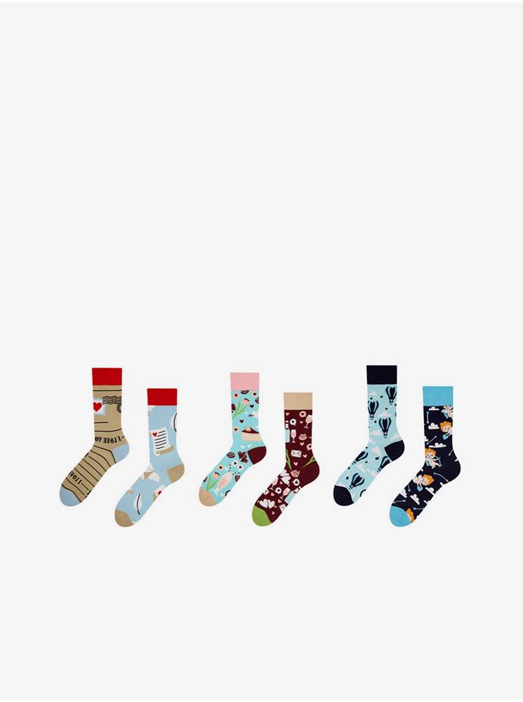 Ponožky pre mužov  - hnedá, modrá, tmavomodrá, červená