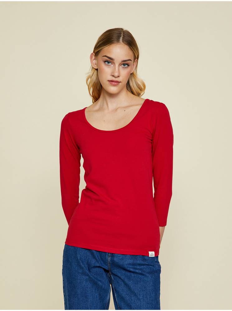 Červené dámske basic tričko ZOOT Baseline Thereza 2