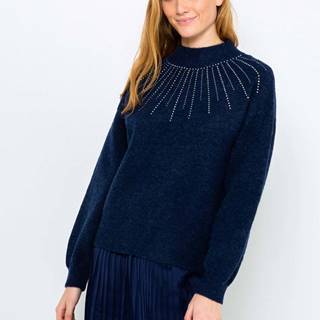 Tmavomodrý vzorovaný sveter