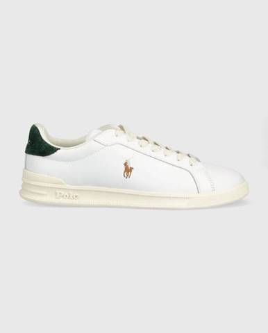 Kožené tenisky Polo Ralph Lauren Hrt Ct II biela farba, 809877598002