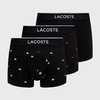 Funkčná bielizeň Lacoste pánska, čierna farba