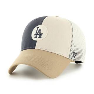 Čiapka 47brand Mlb Los Angeles Dodgers béžová farba, s nášivkou