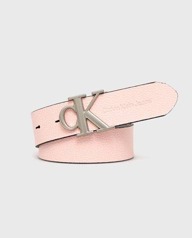 Obojstranný opasok Calvin Klein Jeans dámsky, ružová farba