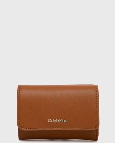 Peňaženka Calvin Klein dámsky, hnedá farba