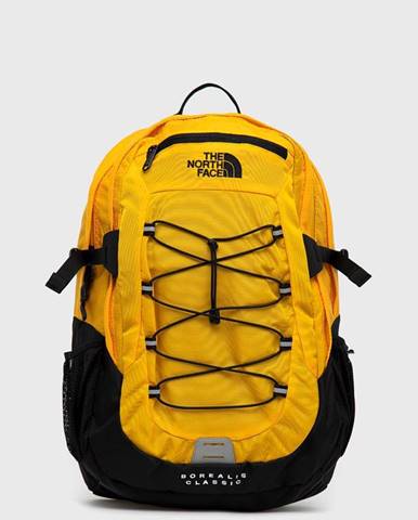Ruksak The North Face žltá farba, veľký, jednofarebný