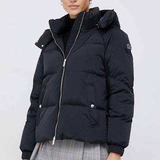 Páperová bunda Woolrich Alsea dámska, čierna farba, zimná,
