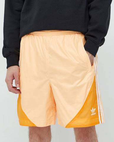 Šortky adidas Originals pánske, oranžová farba,