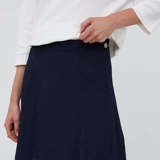Sukňa Tommy Hilfiger tmavomodrá farba, mini, áčkový strih