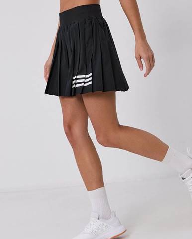 Sukňa adidas Performance GL5468 čierna farba, mini, áčkový strih