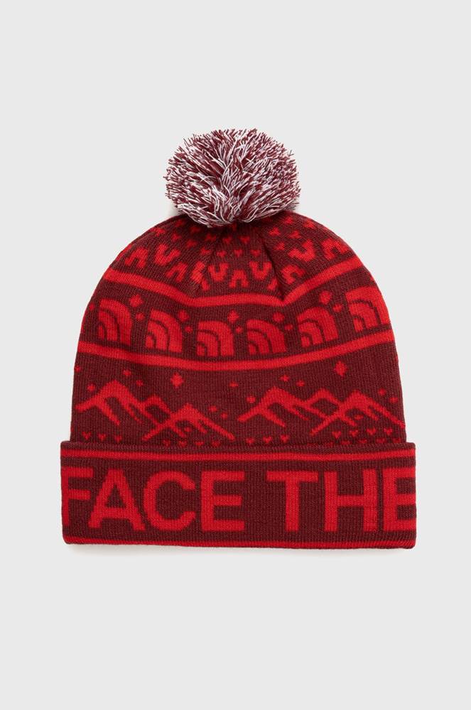 Čiapka The North Face Ski Tuke červená farba,