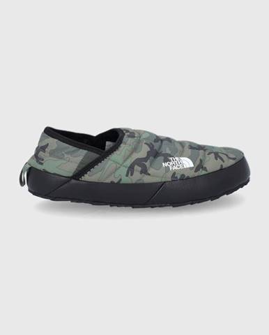 Papuče The North Face M THERMOBALL TRACTION MULE V zelená farba