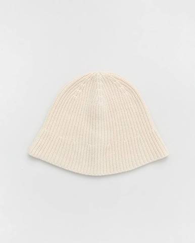 Vlnený klobúk Sisley béžová farba, vlnený