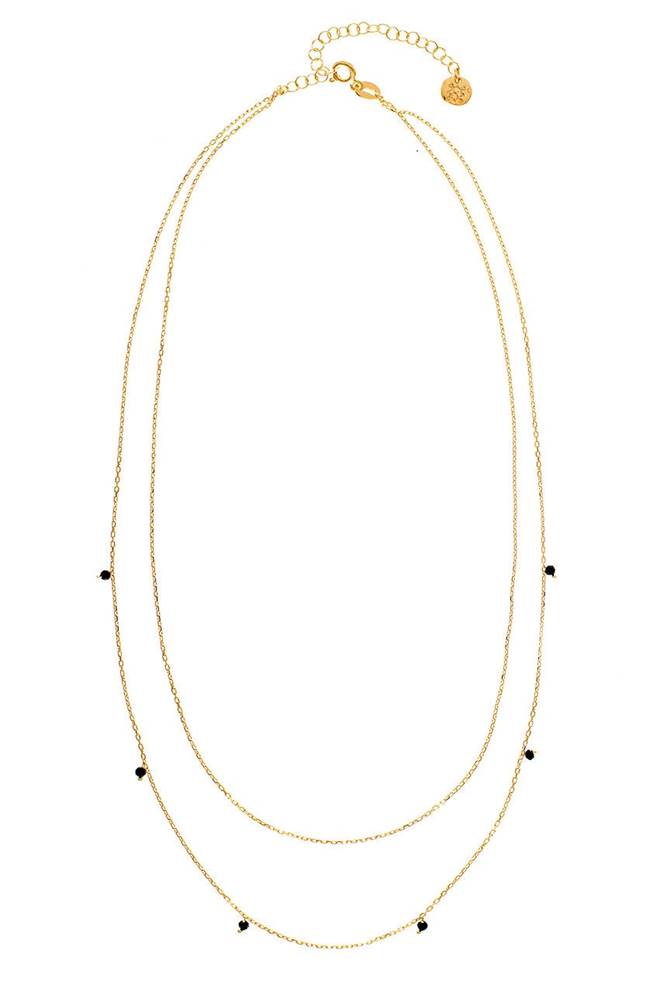 ANIA KRUK - Strieborný pozlátený náhrdelník Oval