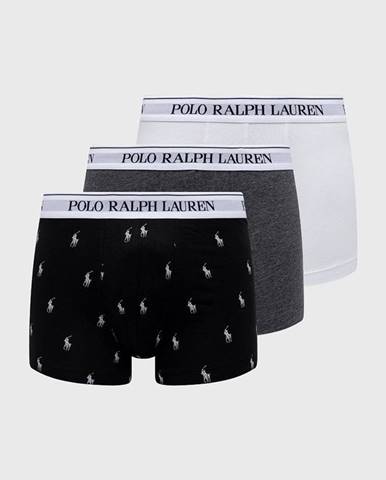 Boxerky Polo Ralph Lauren 3-pak pánske, šedá farba