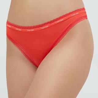 Tangá Calvin Klein Underwear oranžová farba,