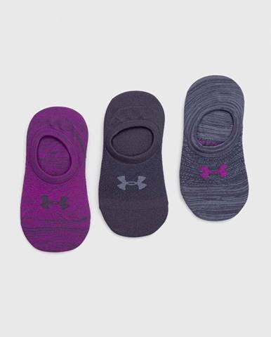 Ponožky Under Armour dámske, fialová farba