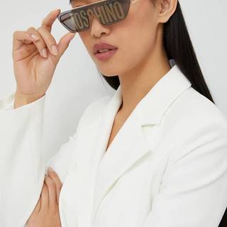 Slnečné okuliare Moschino dámske, zlatá farba