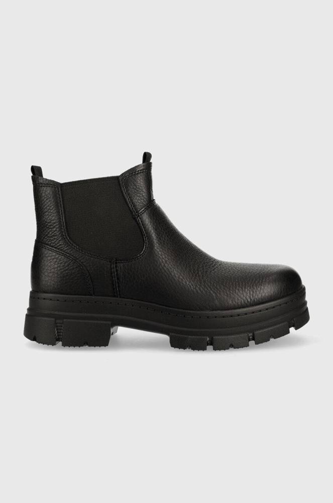 Kožené topánky chelsea UGG M Skyview Chelsea pánske, čierna farba