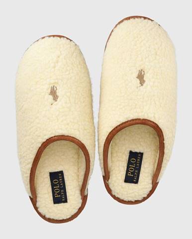 Papuče Polo Ralph Lauren Kayleligh béžová farba, RF103832