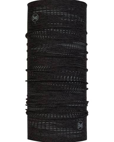 Šál komín Buff Dryflx Solid čierna farba, vzorovaný