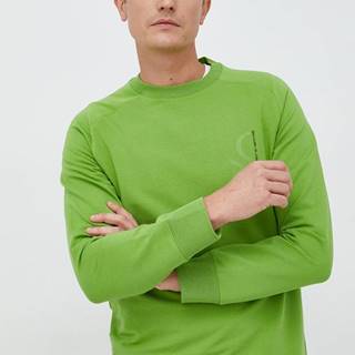 Mikina United Colors of Benetton pánska, zelená farba, s potlačou