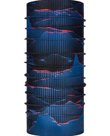 Šál komín Buff Thermonet S-Wave tmavomodrá farba, vzorovaný