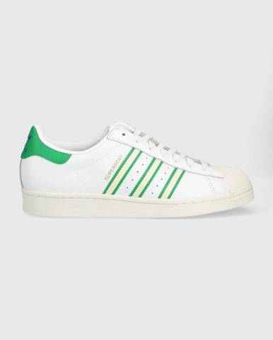 Kožené tenisky adidas Originals Superstar biela farba