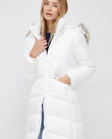 Páperová bunda Calvin Klein dámska, biela farba, zimná,