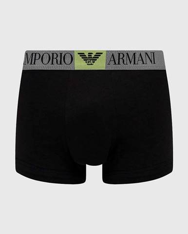 Boxerky Emporio Armani Underwear pánske, čierna farba