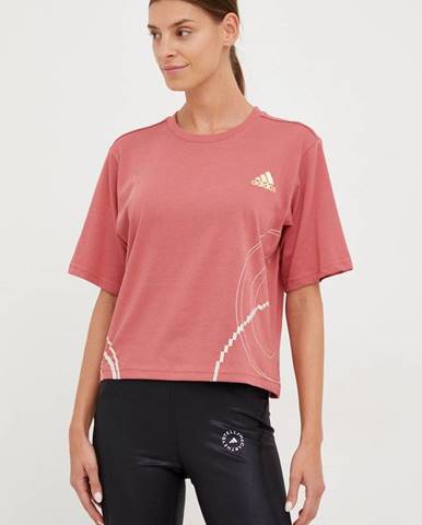 Tréningové tričko adidas Performance ružová farba,