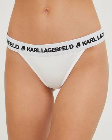Brazílske nohavičky Karl Lagerfeld biela farba
