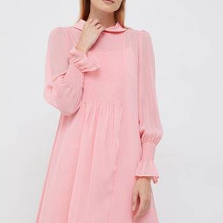 Šaty Joop! ružová farba, mini, rovný strih