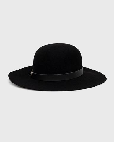 Vlnený klobúk Patrizia Pepe čierna farba, vlnený