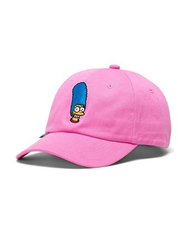 Bavlnená čiapka Herschel X The Simpsons ružová farba, s nášivkou