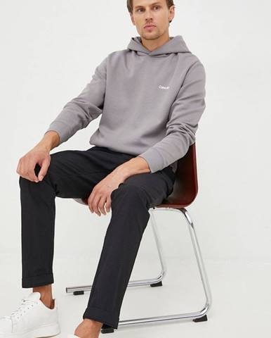 Mikina Calvin Klein pánska, šedá farba, jednofarebná
