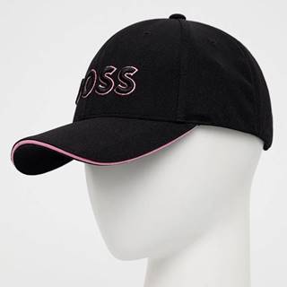 Čiapka BOSS Boss Athleisure čierna farba, s nášivkou