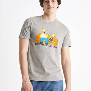 The Simpsons Tričko Šedá
