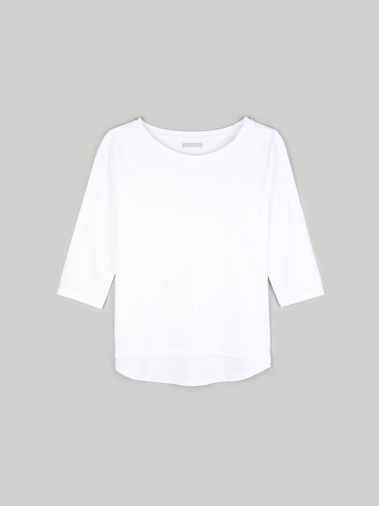 Základné bavlnené tričko s 3/4 rukávom dámske