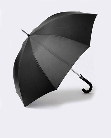 Veľký dáždnik z recyklovaného polyesteru s technológiou Windtech™  čierna