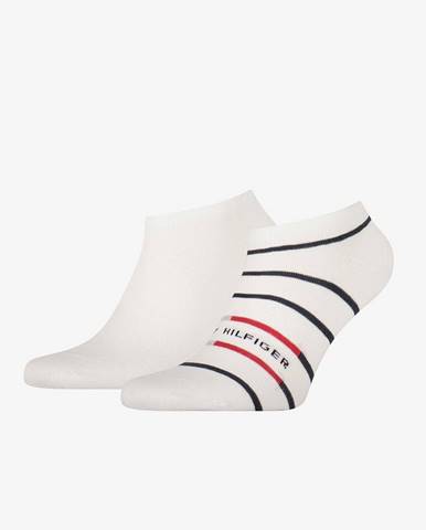 Sada dvoch párov pánskych ponožiek v bielej farbe