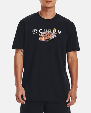 Čierne pánske športové tričko  Curry Trolly