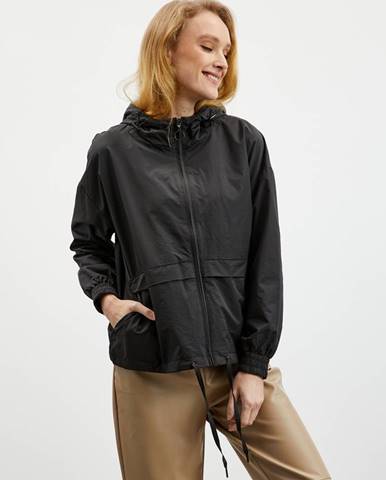 Čierna dámska ľahká bunda s kapucňou  Nalu