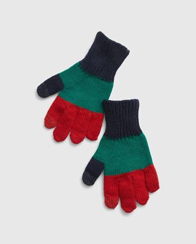Červeno-zelené dětské prstové rukavice