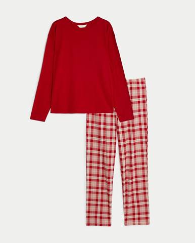 Červené dámske pyžamo